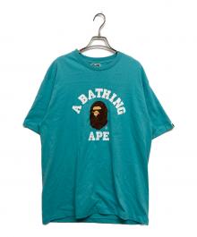 A BATHING APE（アベイシングエイプ）の古着「COLLAGE APE HEAD TEE」｜スカイブルー