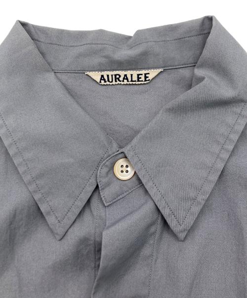 AURALEE（オーラリー）AURALEE (オーラリー) WASHED FINX TWILL BIG SHIRTS ブルー サイズ:SIZE　4の古着・服飾アイテム