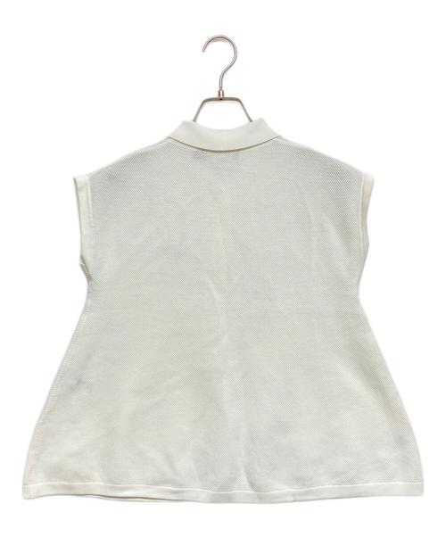 FRED PERRY（フレッドペリー）FRED PERRY (フレッドペリー) フレンチスリーブニットポロシャツ ホワイト サイズ:SIZE 10の古着・服飾アイテム