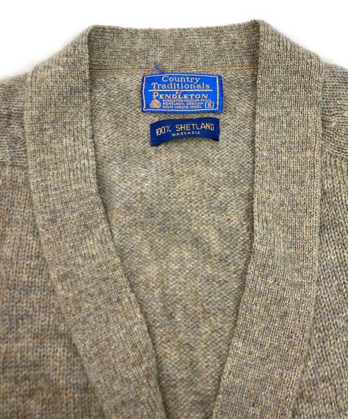 PENDLETON（ペンドルトン）PENDLETON (ペンドルトン) ニットカーディガン ブラウン サイズ:SIZE Sの古着・服飾アイテム