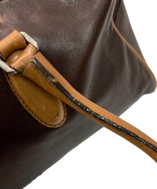 MIU MIU（ミュウミュウ）MIU MIU (ミュウミュウ) mini boston bag（ミニボストンバッグ） ブラウンの古着・服飾アイテム