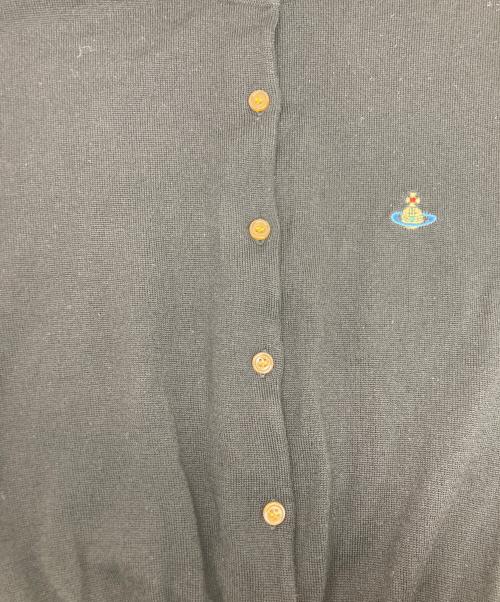 Vivienne Westwood（ヴィヴィアンウエストウッド）Vivienne Westwood (ヴィヴィアンウエストウッド) カラーオーブ刺繍入りニットカーディガン ブラック サイズ:SIZE Mの古着・服飾アイテム