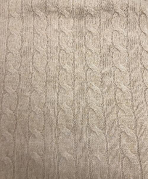 POLO RALPH LAUREN（ポロ・ラルフローレン）POLO RALPH LAUREN (ポロ・ラルフローレン) ケーブル ウールカシミヤ ハーフジップ セーター ブラウン サイズ:SIZE Lの古着・服飾アイテム