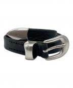 OUR LEGACYアワーレガシー）の古着「2 CM BELT/レザーベルト」｜ブラック