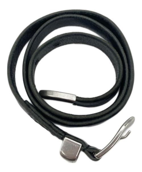 OUR LEGACY（アワーレガシー）OUR LEGACY (アワーレガシー) 2 CM BELT/レザーベルト ブラック サイズ:SIZE L/70の古着・服飾アイテム