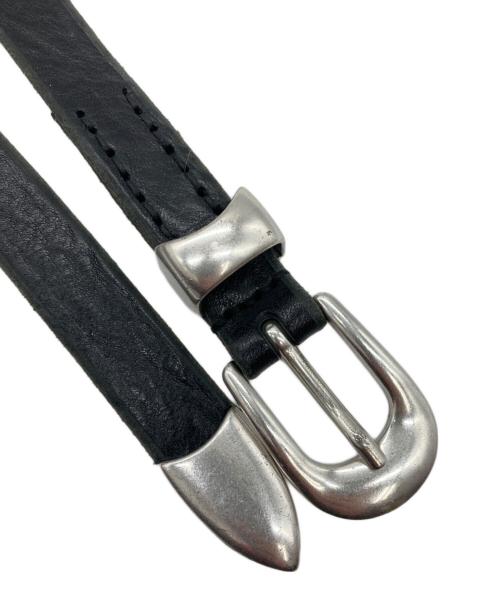 OUR LEGACY（アワーレガシー）OUR LEGACY (アワーレガシー) 2 CM BELT/レザーベルト ブラック サイズ:SIZE L/70の古着・服飾アイテム