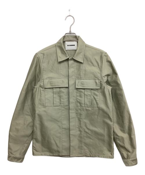 JIL SANDER（ジルサンダー）JIL SANDER (ジルサンダー) 2 Pocket Military Overshirt ベージュ サイズ:SIZE 39(15 1/2)の古着・服飾アイテム