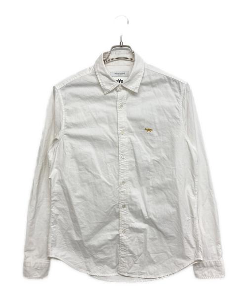 eYe COMME des GARCONS JUNYAWATANABE MAN（アイ コム デ ギャルソン ジュンヤ ワタナベ マン）eYe COMME des GARCONS JUNYAWATANABE MAN (アイ コム デ ギャルソン ジュンヤ ワタナベ マン) maison kitsune (メゾンキツネ) 長袖シャツ ホワイト サイズ:SIZE XSの古着・服飾アイテム