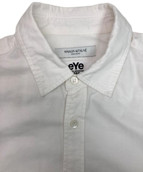 eYe COMME des GARCONS JUNYAWATANABE MAN（アイ コム デ ギャルソン ジュンヤ ワタナベ マン）eYe COMME des GARCONS JUNYAWATANABE MAN (アイ コム デ ギャルソン ジュンヤ ワタナベ マン) maison kitsune (メゾンキツネ) 長袖シャツ ホワイト サイズ:SIZE XSの古着・服飾アイテム