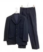 COMME des GARCONS HOMMEコムデギャルソン オム）の古着「ウールメルトン セットアップ」｜ネイビー