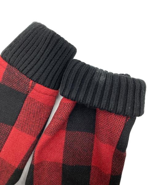 TMT（ティーエムティー）TMT (ティーエムティー) バッファローチェックウールジャケット レッド×ブラック サイズ:SIZE Lの古着・服飾アイテム