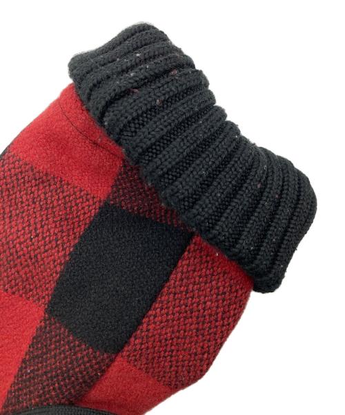 TMT（ティーエムティー）TMT (ティーエムティー) バッファローチェックウールジャケット レッド×ブラック サイズ:SIZE Lの古着・服飾アイテム