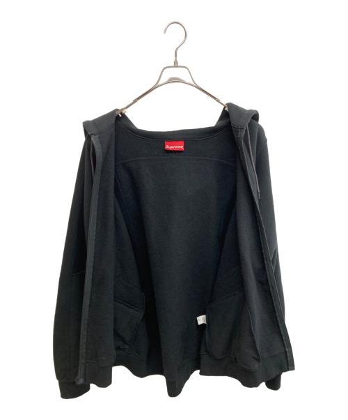 SUPREME（シュプリーム）SUPREME (シュプリーム) COLOR BLOCKED ZIP UP HOODED SWEAT SHIRT ブラック サイズ:SIZE XLの古着・服飾アイテム