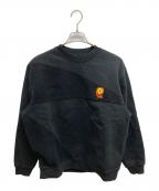 BRAIN DEADブレインデッド）の古着「Sunflower Panel Crew Sweat」｜ブラック