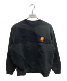 BRAIN DEAD（ブレインデッド）の古着「Sunflower Panel Crew Sweat」｜ブラック