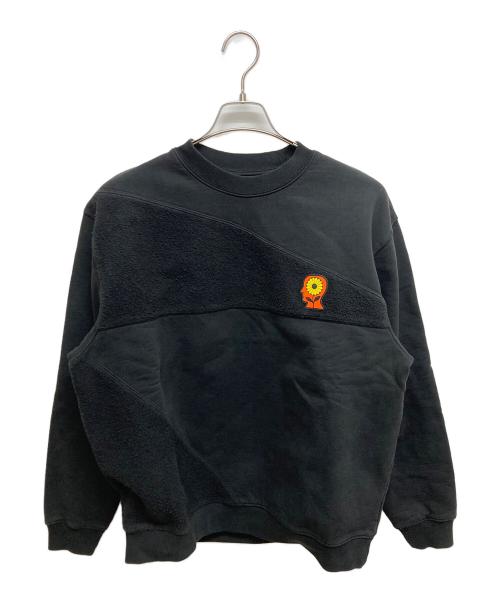 BRAIN DEAD（ブレインデッド）BRAIN DEAD (ブレインデッド) Sunflower Panel Crew Sweat ブラック サイズ:SIZE Mの古着・服飾アイテム