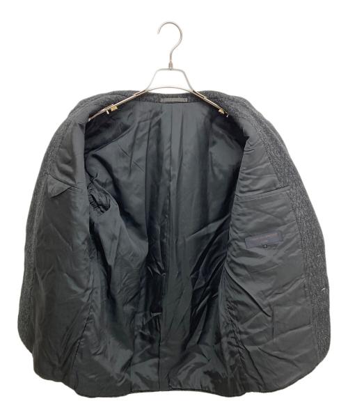 COMME des GARCONS HOMME（コムデギャルソン オム）COMME des GARCONS HOMME (コムデギャルソン オム) ウールメルトン  テーラードジャケット ブラック サイズ:SIZE Sの古着・服飾アイテム