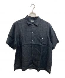 COMME des GARCONS HOMME（コムデギャルソン オム）の古着「半袖リネンシャツ」｜ブラック