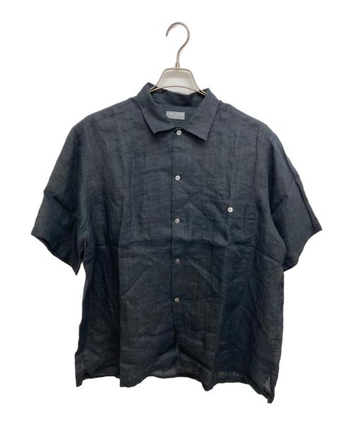 COMME des GARCONS HOMME（コムデギャルソン オム）COMME des GARCONS HOMME (コムデギャルソン オム) 半袖リネンシャツ ブラック サイズ:FREEの古着・服飾アイテム