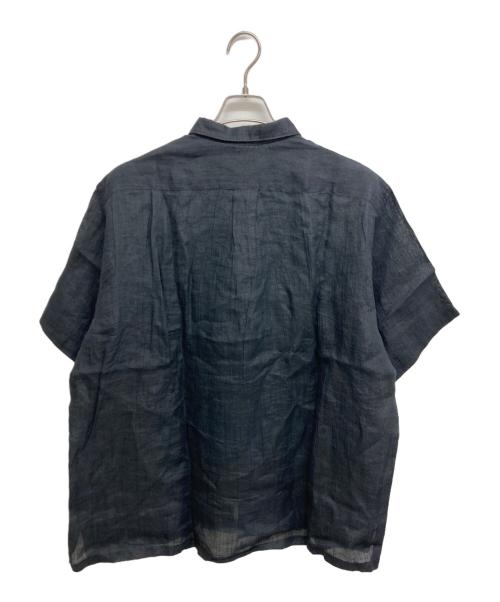 COMME des GARCONS HOMME（コムデギャルソン オム）COMME des GARCONS HOMME (コムデギャルソン オム) 半袖リネンシャツ ブラック サイズ:FREEの古着・服飾アイテム