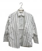 COMME des GARCONS HOMMEコムデギャルソン オム）の古着「長袖比翼シャツ」｜ブルー×ホワイト