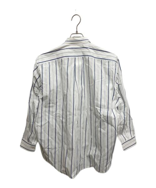 COMME des GARCONS HOMME（コムデギャルソン オム）COMME des GARCONS HOMME (コムデギャルソン オム) 長袖比翼シャツ ブルー×ホワイト サイズ:SIZE Freeの古着・服飾アイテム