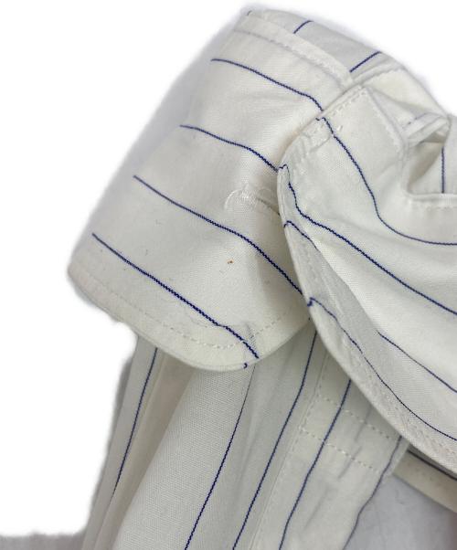 COMME des GARCONS HOMME（コムデギャルソン オム）COMME des GARCONS HOMME (コムデギャルソン オム) 長袖プルオーバーシャツ ブルー×ホワイト サイズ:SIZE Freeの古着・服飾アイテム