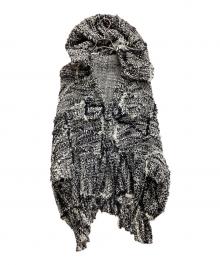 Y's（ワイズ）の古着「スラブラッセルヘムギャザーブルゾン」｜ホワイト×ブラック