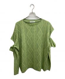sulvam（サルバム）の古着「Cable pattern knit」｜グリーン