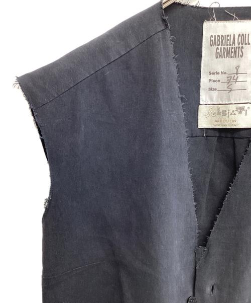 gabriela coll garments（ガブリエラコールガーメンツ）gabriela coll garments (ガブリエラコールガーメンツ) スリーブレスリネンブラウス ブラック サイズ:SIZE Sの古着・服飾アイテム