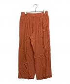 DRIES VAN NOTENドリスヴァンノッテン）の古着「レーヨンタックワイドパンツ」｜ピンク
