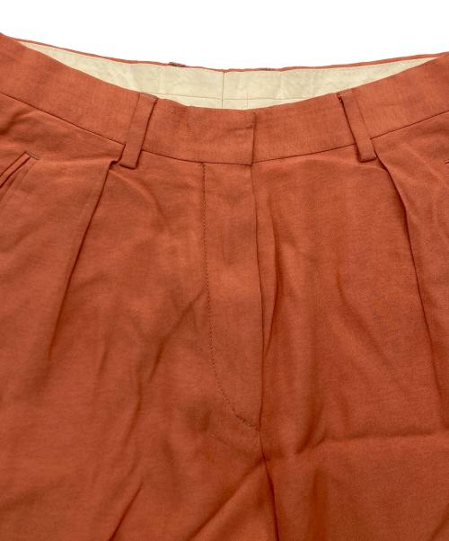 DRIES VAN NOTEN（ドリスヴァンノッテン）DRIES VAN NOTEN (ドリスヴァンノッテン) レーヨンタックワイドパンツ ピンク サイズ:SIZE36の古着・服飾アイテム