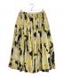 DRIES VAN NOTEN（ドリスヴァンノッテン）の古着「フラワープリントギャザースカート」｜イエロー