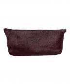 Acne studiosアクネ ストゥディオス）の古着「ハラコクラッチバッグ」｜ボルドー