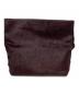 中古・古着 Acne studios (アクネ ストゥディオス) ハラコクラッチバッグ ボルドー：8000円