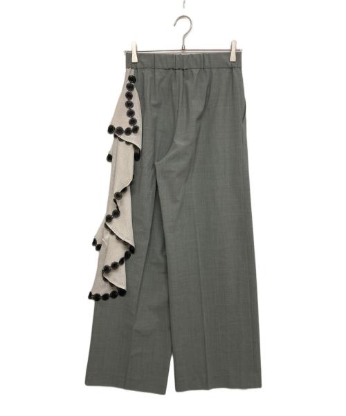 ADORE（アドーア）ADORE (アドーア) レノクロスラッフルパンツ グレー サイズ:SIZE 36の古着・服飾アイテム