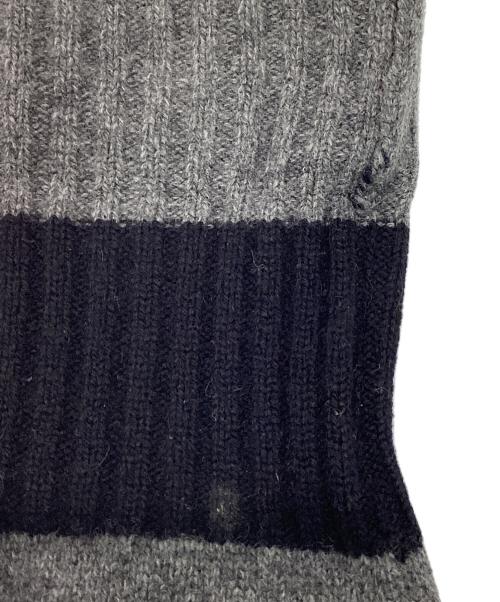 THE RERACS（ザ リラクス）THE RERACS (ザ リラクス) BULKY CASHMERE SILK RAGLAN V-NECK KNIT PULLOVER Vネックニットプルオーバー グレー サイズ:SIZE Freeの古着・服飾アイテム