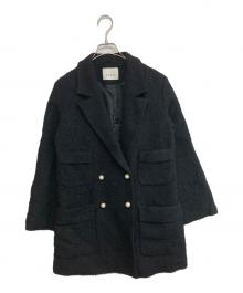 ANAYI（アナイ）の古着「チェックツィードジャケット」｜ブラック