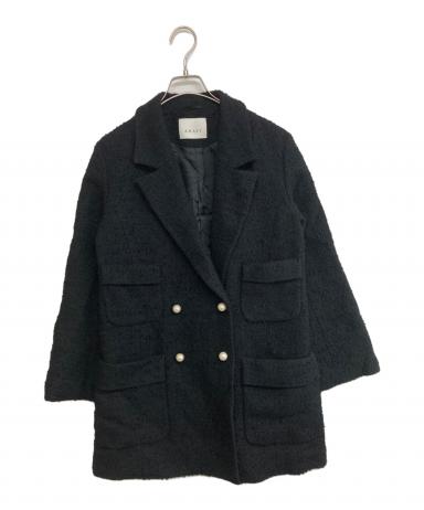 中古・古着通販】ANAYI (アナイ) チェックツィードジャケット ブラック
