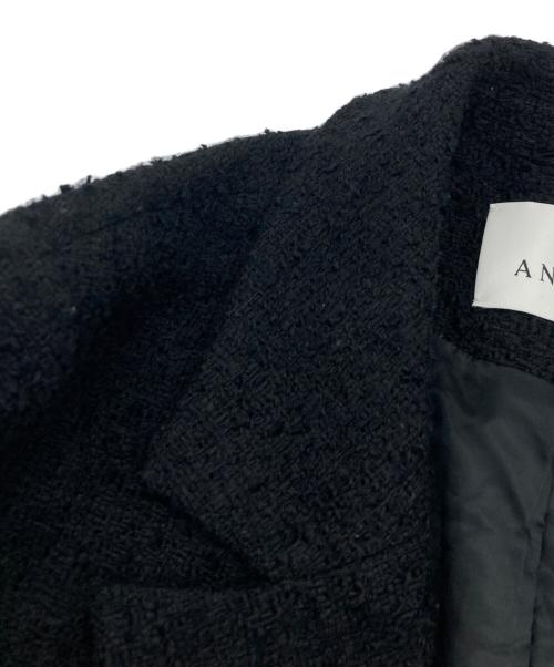ANAYI（アナイ）ANAYI (アナイ) チェックツィードジャケット ブラック サイズ:SIZE 36の古着・服飾アイテム