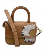 COACH×Kokiコーチ×コウキ）の古着「ローグ トップ ハンドル オリジナル ナチュラル レザー ウィズ デイジー」｜ブラウン