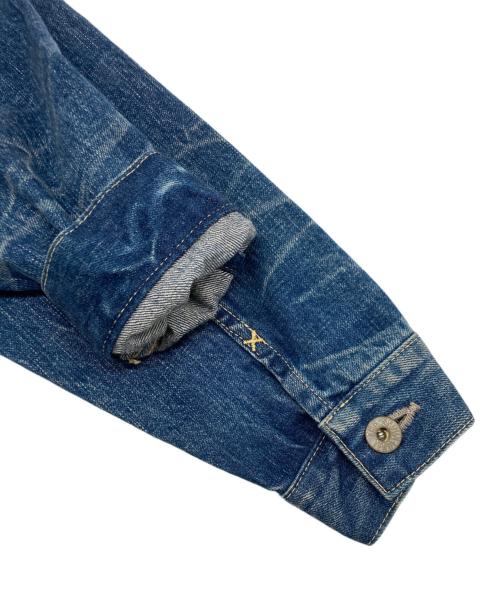TENDERLOIN（テンダーロイン）TENDERLOIN (テンダーロイン) ヴィンテージ加工 3rdタイプ デニムジャケット インディゴ サイズ:SIZE XSの古着・服飾アイテム