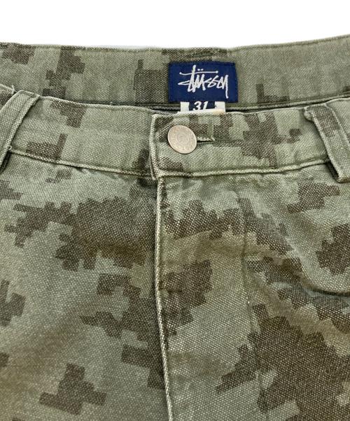 stussy（ステューシー）stussy (ステューシー) ハーフカーゴパンツ カーキ サイズ:SIZE31の古着・服飾アイテム