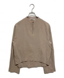 BEIGE（ベイジ）の古着「RUE / スリットネックフォルムブラウス」｜ベージュ