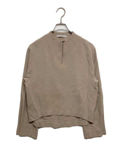 BEIGE（ベイジ）BEIGE (ベイジ) RUE / スリットネックフォルムブラウス ベージュ サイズ:SIZE2の古着・服飾アイテム