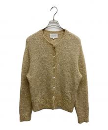 BEIGE（ベイジ）の古着「ラメテープヤーンカーディガン」｜ゴールド