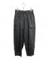NO CONTROL AIR（ノーコントロールエアー）の古着「クールマックスリネン混トロピカルギャザーワイドパンツ」｜グレー