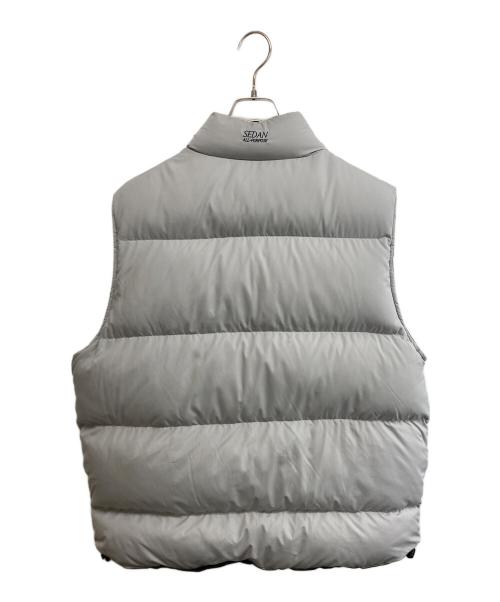 SEDAN ALL-PURPOSE（セダンオールパーパス）SEDAN ALL-PURPOSE (セダンオールパーパス) Reversible Down Vest ネイビー×グレー サイズ:SIZE XLの古着・服飾アイテム