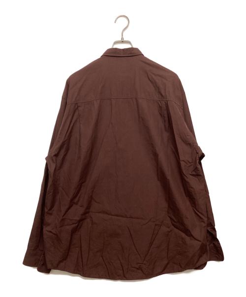 AURALEE（オーラリー）AURALEE (オーラリー) WASHED FINX TWILL BIG SHIRTS バーガンディー サイズ:SIZE 5の古着・服飾アイテム