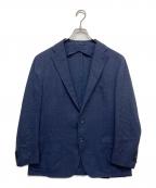 TAGLIATOREタリアトーレ）の古着「MONTECARLO SUPER110'sストレッチウールホップサック2Bジャケット」｜ネイビー